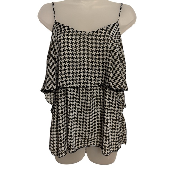Pixi Tops - ❤️HOUNDSTOOTH LIGHTWEIGHT SUMMER TOP w/TRAPS   MEDIUM   #G